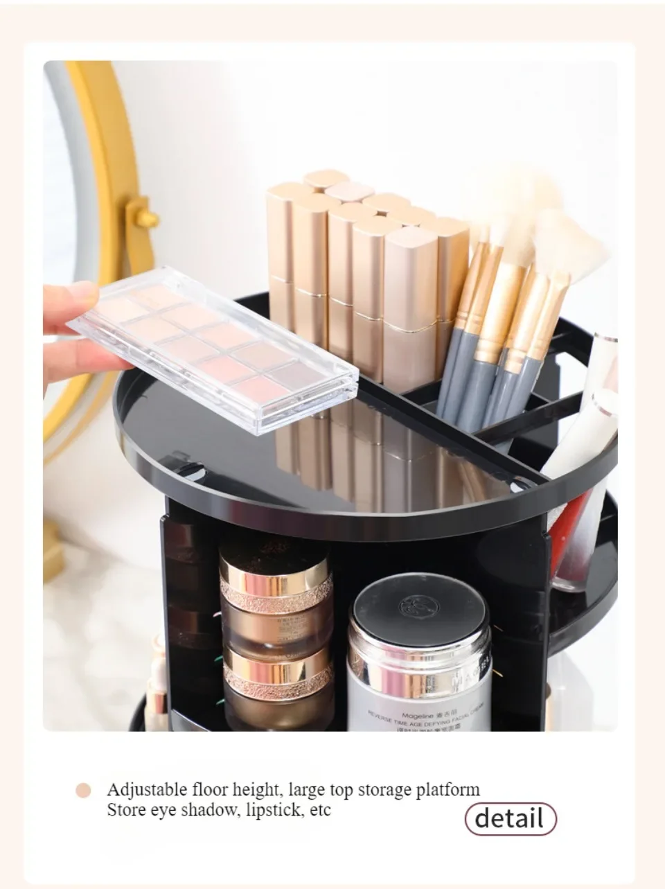 360° Rotating Beauty Organizer – 8 Adjustable Layer 360° Rotating Beauty Organizer – 8 Adjustable Layer