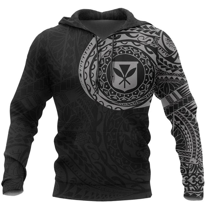 

3D Maoli Flag Polynesian Tattoo Print Hoodies Polynesian Flag Totem Graphic Hooded Hoody Kid Fashion Cool Pullovers Vintage Tops