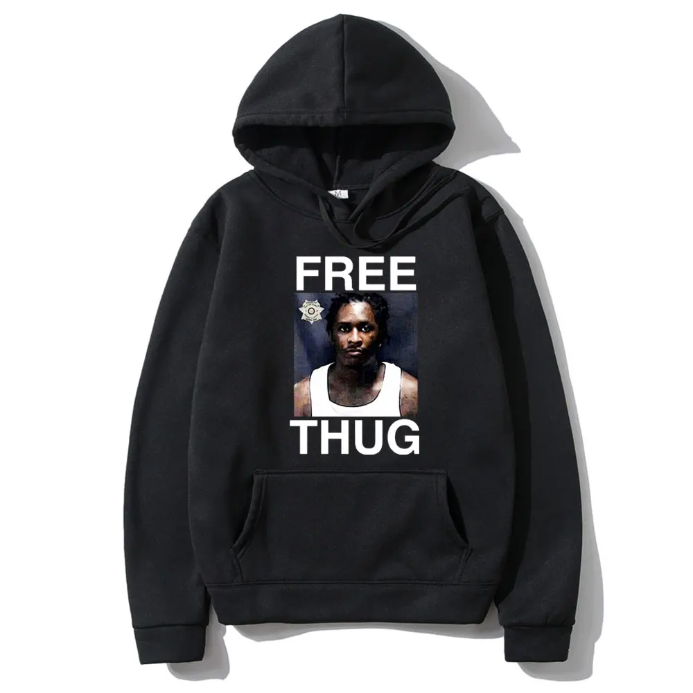 

Free Young Thug Thuggar Graphic Hoodie Men Women's Hip Hop Fashion Hooded Tracksuit Male Casual Fleece Cotton Oversized Hoodies