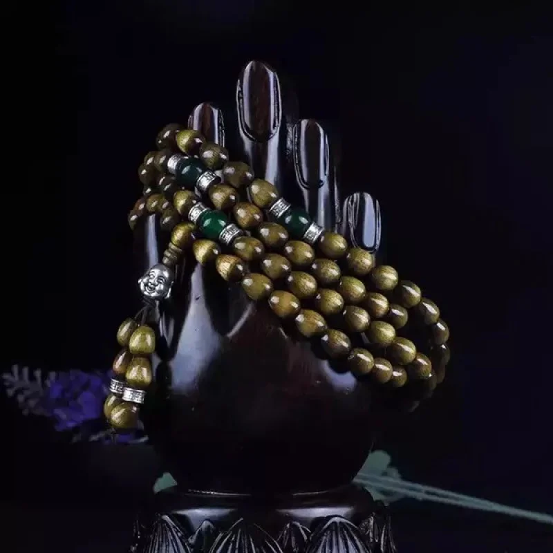 Silkwood Water Drops 108 Pcs plus Beeswax Rift Grain Nanmu Submerged Wood Bracelet
Silkwood Water Drops 108 Pcs plus Beeswax Rift Grain Nanmu Submerged Wood Bracelet