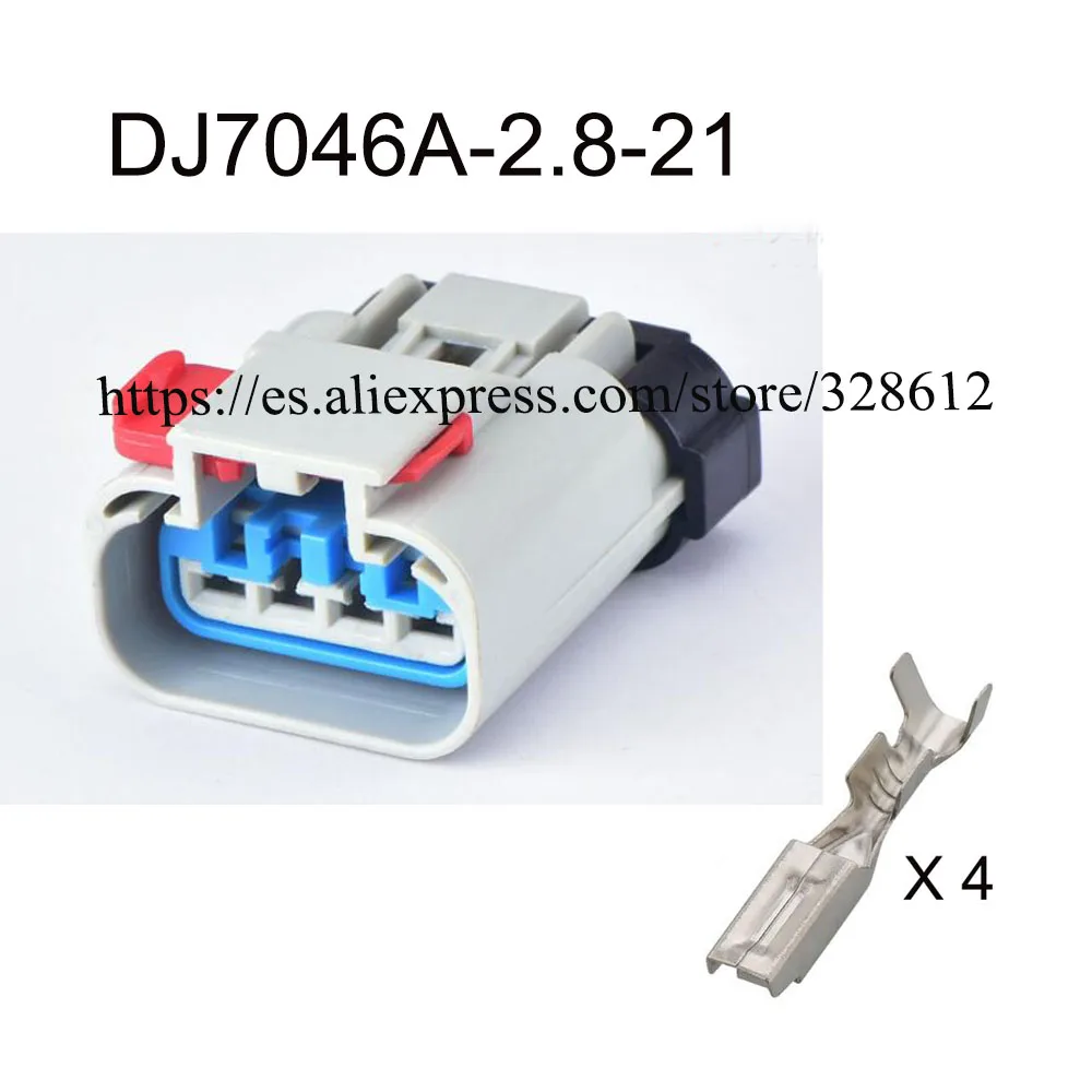 100SET DJ7046A-2.8-21 car wire female male cable 4 pin connector automotive waterproof Plug socket Includes terminals seal
100SET DJ7046A-2.8-21 car wire female male cable 4 pin connector automotive waterproof Plug socket Includes terminals seal