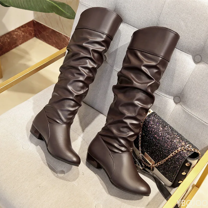Women pleated mid-calf boots – Trysho