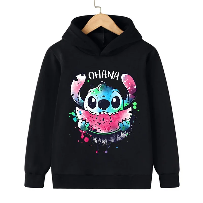 

Disney Stitch Funny Anime Hoodie Children Cartoon Clothes Kid Girl Boy Lilo and Stitch Sweatshirt Manga Hoody Baby Casual Top