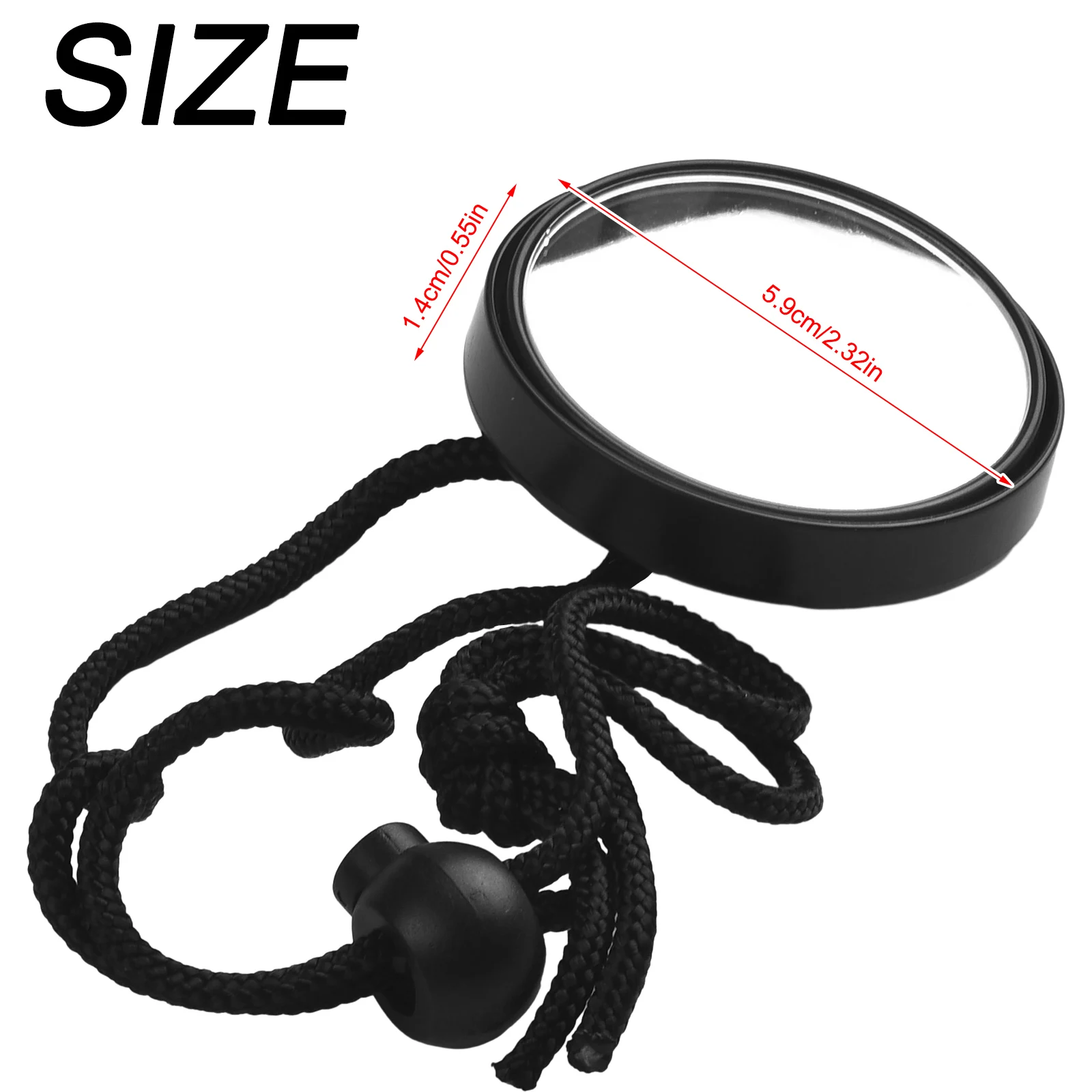 Durable Diving Rearview Mirror With Cord Dive Safety Equipment For Dive BCD Side Hanging Scuba Snorkeling Tool 360°
Durable Diving Rearview Mirror With Cord Dive Safety Equipment For Dive BCD Side Hanging Scuba Snorkeling Tool 360°
