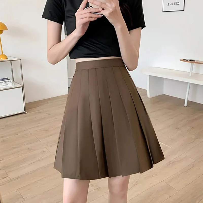Rimocy 90S Aesthetic Knee Length Pleated Skirt Women Preppy Style Kpop High Waist A-Line Skirts Woman Solid Color Short Skirts
Rimocy 90S Aesthetic Knee Length Pleated Skirt Women Preppy Style Kpop High Waist A-Line Skirts Woman Solid Color Short Skirts