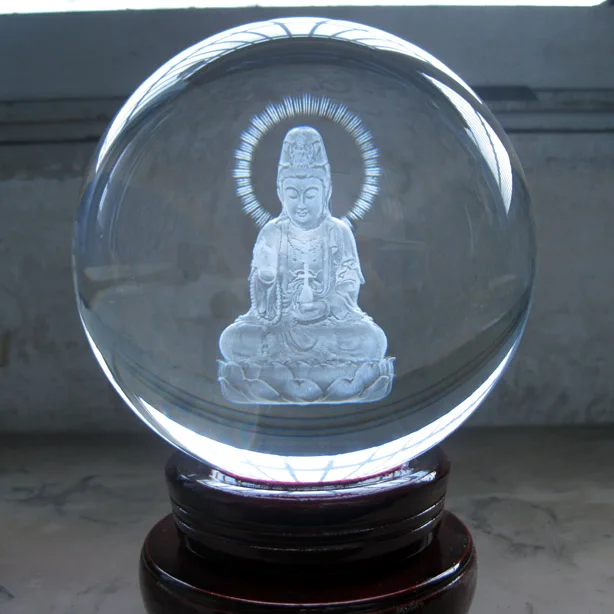 Wholesale Buddha # efficacious The town HOME House Talisman- Buddhist 3D Guanyin Avalokitesvara Buddha Crystal ball statue
Wholesale Buddha # efficacious The town HOME House Talisman- Buddhist 3D Guanyin Avalokitesvara Buddha Crystal ball statue