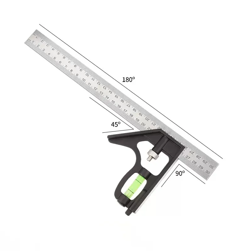Angle Ruler High Precision Stainless Steel 90 Degree Special 45 Multi-Functional Combination Tool For Woodworking
Angle Ruler High Precision Stainless Steel 90 Degree Special 45 Multi-Functional Combination Tool For Woodworking