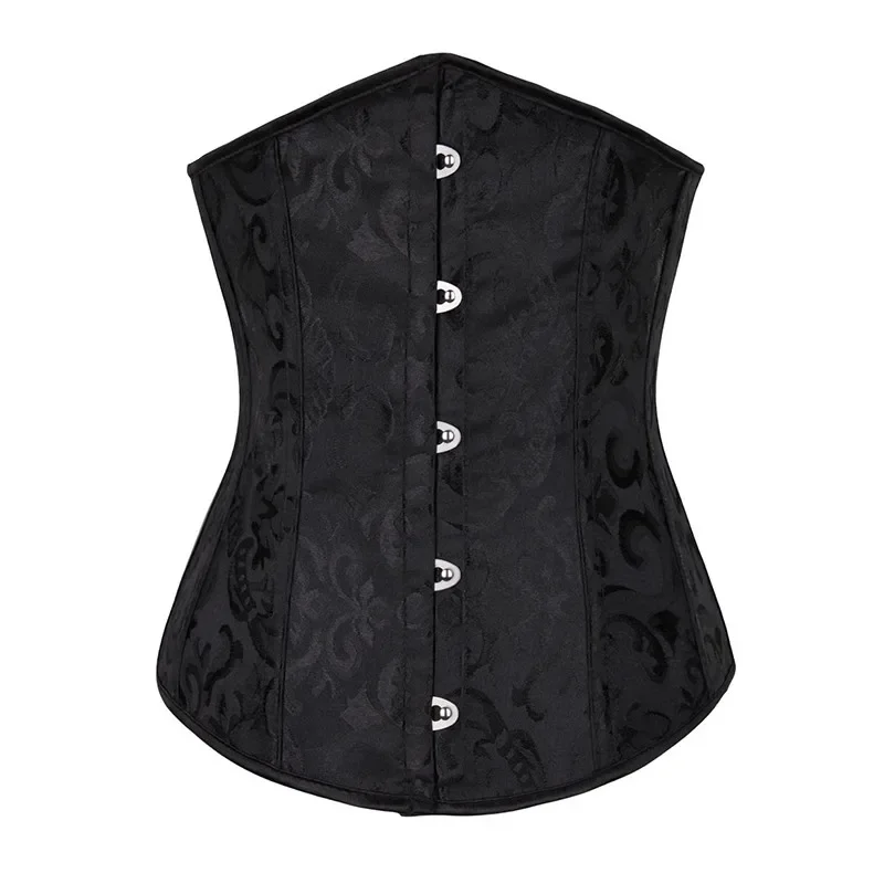 

Corset Underbust Bustier Sexy Waist Cincher Vintage Corselet Top Women Gothic Plus Size Victorian Costume Lingerie Black White