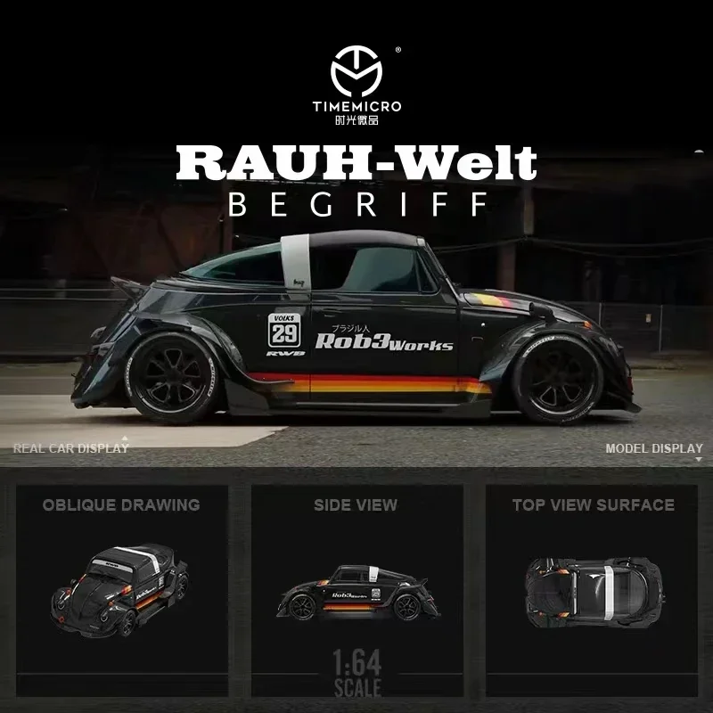 Модель автомобиля Time Micro, модель автомобиля RWB Beetle, коллекция автомобилей 1/64
Модель автомобиля Time Micro, модель автомобиля RWB Beetle, коллекция автомобилей 1/64