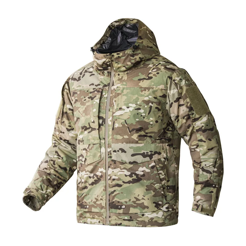 

Высококачественная Мужская парка, хлопковая куртка для охоты и походов, зимняя уличная теплая ветровка для альпинизма, Мужское пальто для путешествий