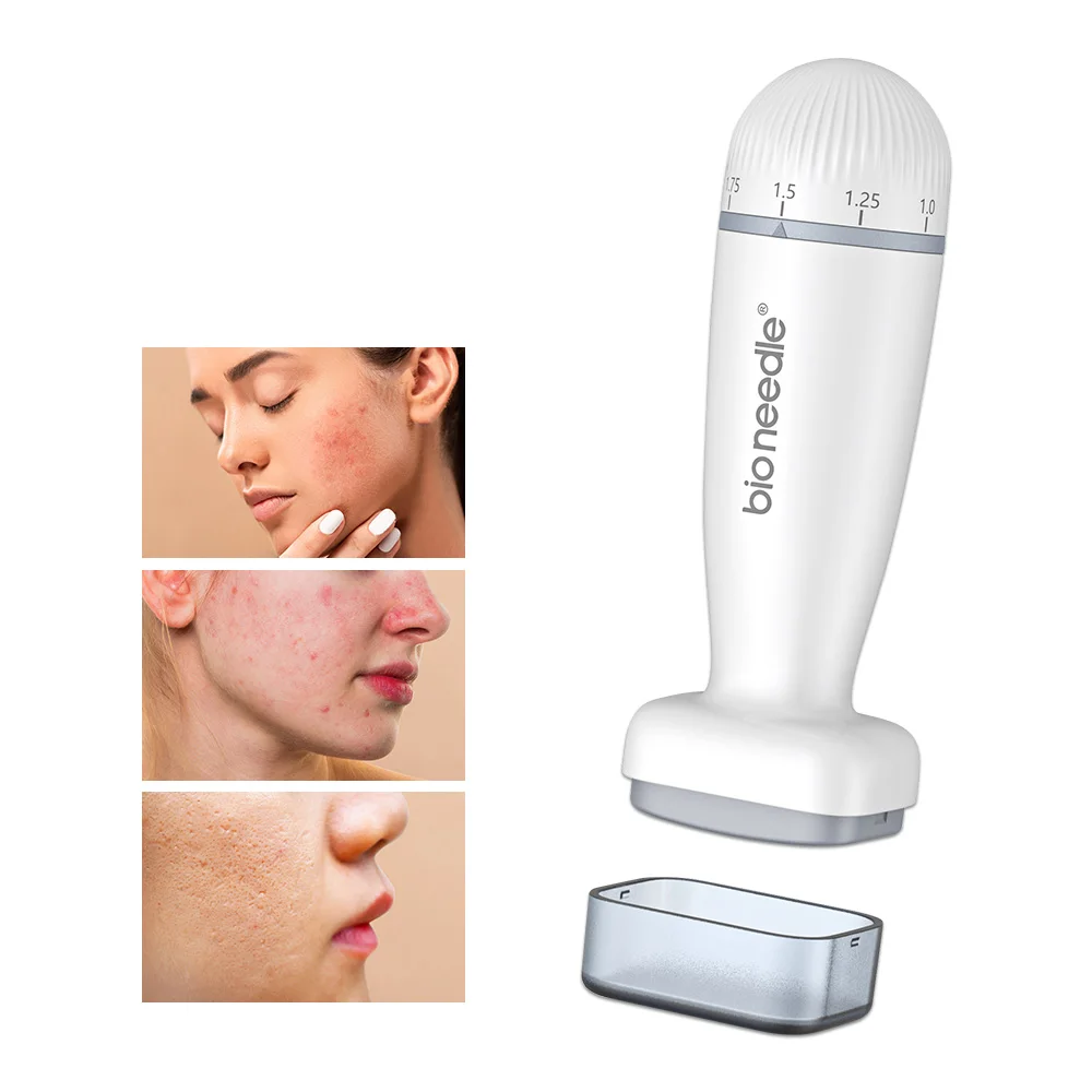 Adjustable Derma Stamp Adjust Needle Length Dermapen Bio Needle Microneedling Roller Skin Care for Beard Hair Growth Face Body
Adjustable Derma Stamp Adjust Needle Length Dermapen Bio Needle Microneedling Roller Skin Care for Beard Hair Growth Face Body