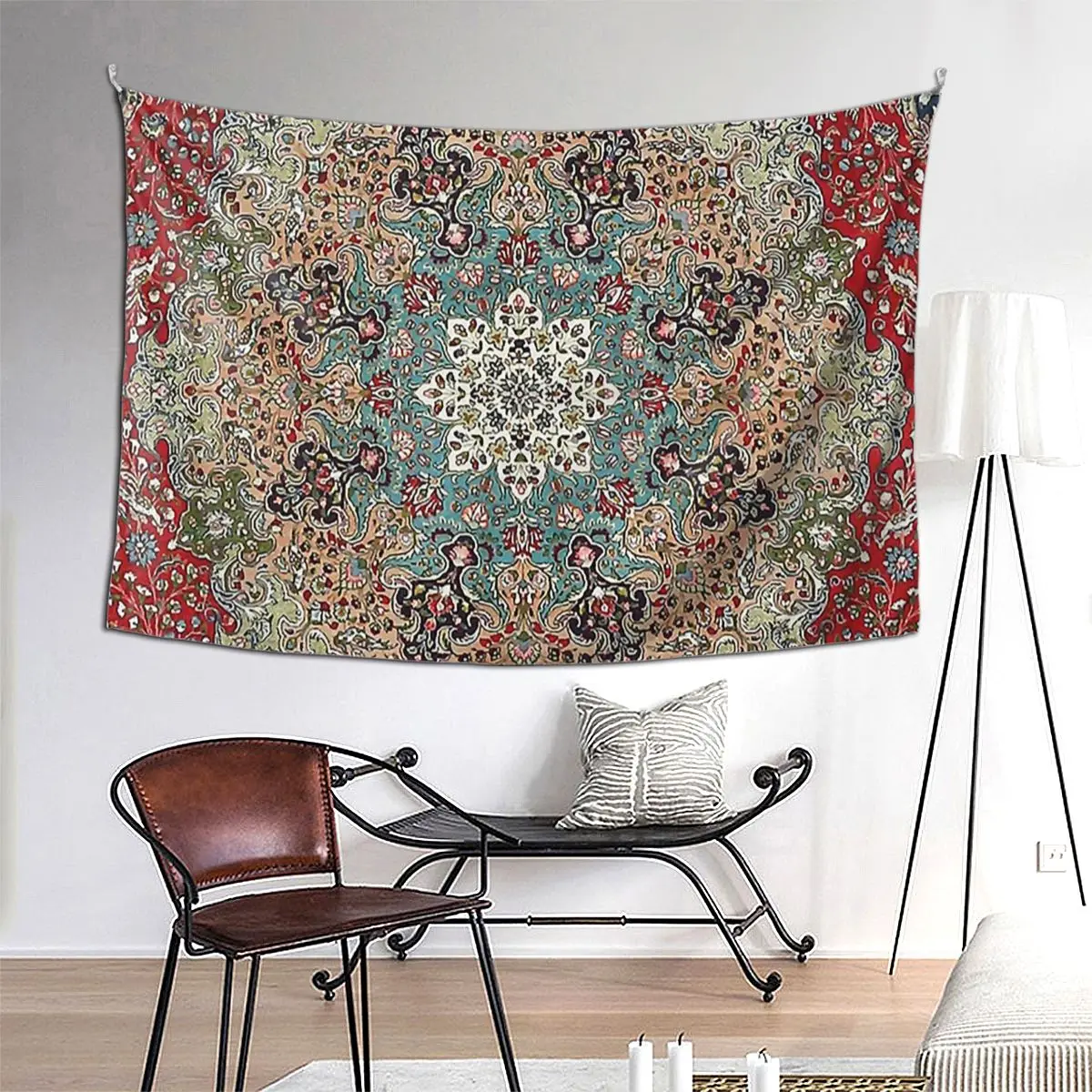 

Vintage Antique Persian Carpet Print Tapestry Hippie Wall Hanging Aesthetic Home Decor Tapestries for Living Room Bedroom Dorm