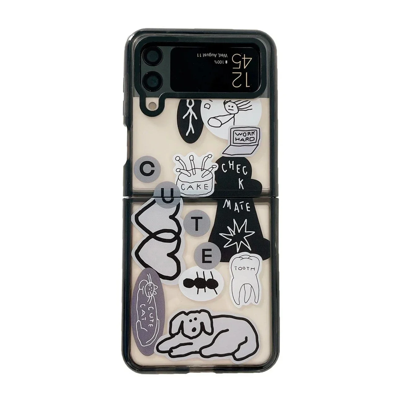 Black Border Acrylic Dog Sticker Phone Case for Samsung Galaxy Z Flip 5 4 3 Back Cover for ZFlip3 ZFlip4 ZFlip5 Hard Case Shell
Black Border Acrylic Dog Sticker Phone Case for Samsung Galaxy Z Flip 5 4 3 Back Cover for ZFlip3 ZFlip4 ZFlip5 Hard Case Shell