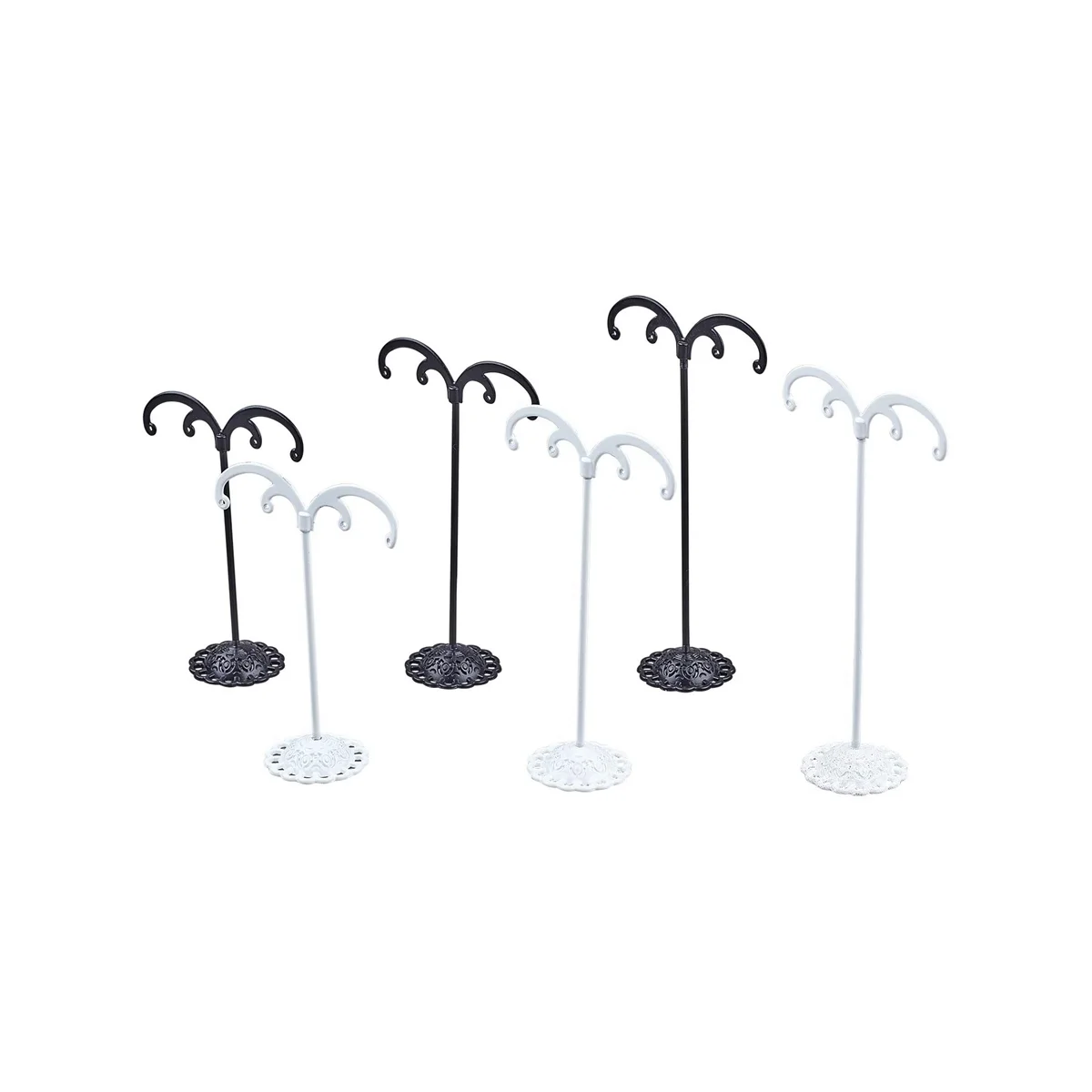 

6Pcs Iron Earring Stand Earring Display Jewlery Showcase Organizer Display Rack for Photography Jewelry Props