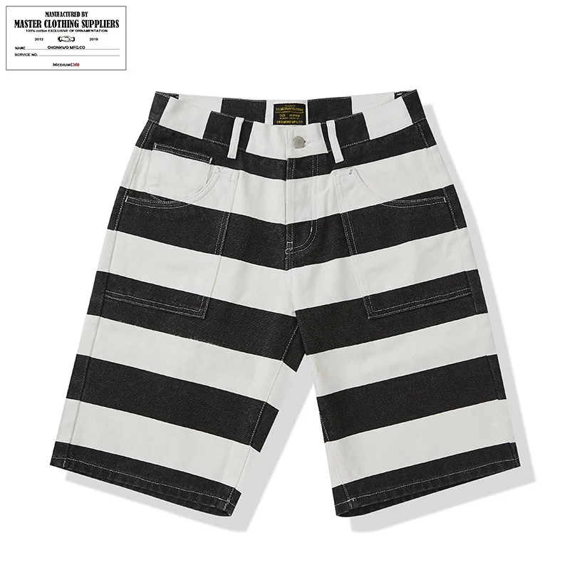 Okonkwo Men's Canvas Prisoner Tooling Shorts Outdoor Labor Cargo Travel Hiking Combat Sport Motorcycle Locomotive Striped Pants
Okonkwo Men's Canvas Prisoner Tooling Shorts Outdoor Labor Cargo Travel Hiking Combat Sport Motorcycle Locomotive Striped Pants