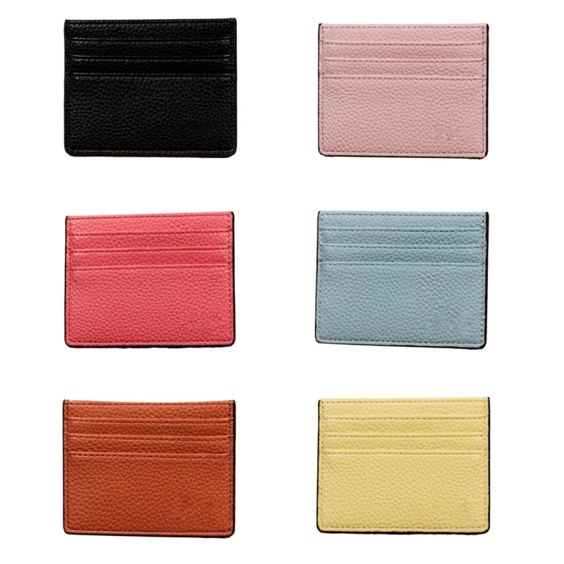 Тонкий кошелек из искусственной кожи с зернистой текстурой для мужчин и женщин, повседневный однотонный бумажник с несколькими отделениями для карт 
Тонкий кошелек из искусственной кожи с зернистой текстурой для мужчин и женщин, повседневный однотонный бумажник с несколькими отделениями для карт
