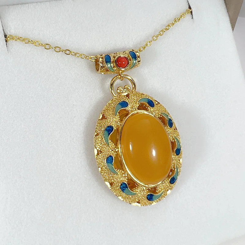 Amber Beeswax Oval Egg Pendant Necklace Female Engagement Accessories Tide 925 Sterling Silver Clavicle Necklace Women Jewelry 24 Mallzona Se2725b7b08274a0b8d34c067bbff432ej Amber Beeswax Oval Egg Pendant Necklace Female Engagement Accessories Tide 925 Sterling Silver Clavicle Necklace Women Jewelry Mallzona