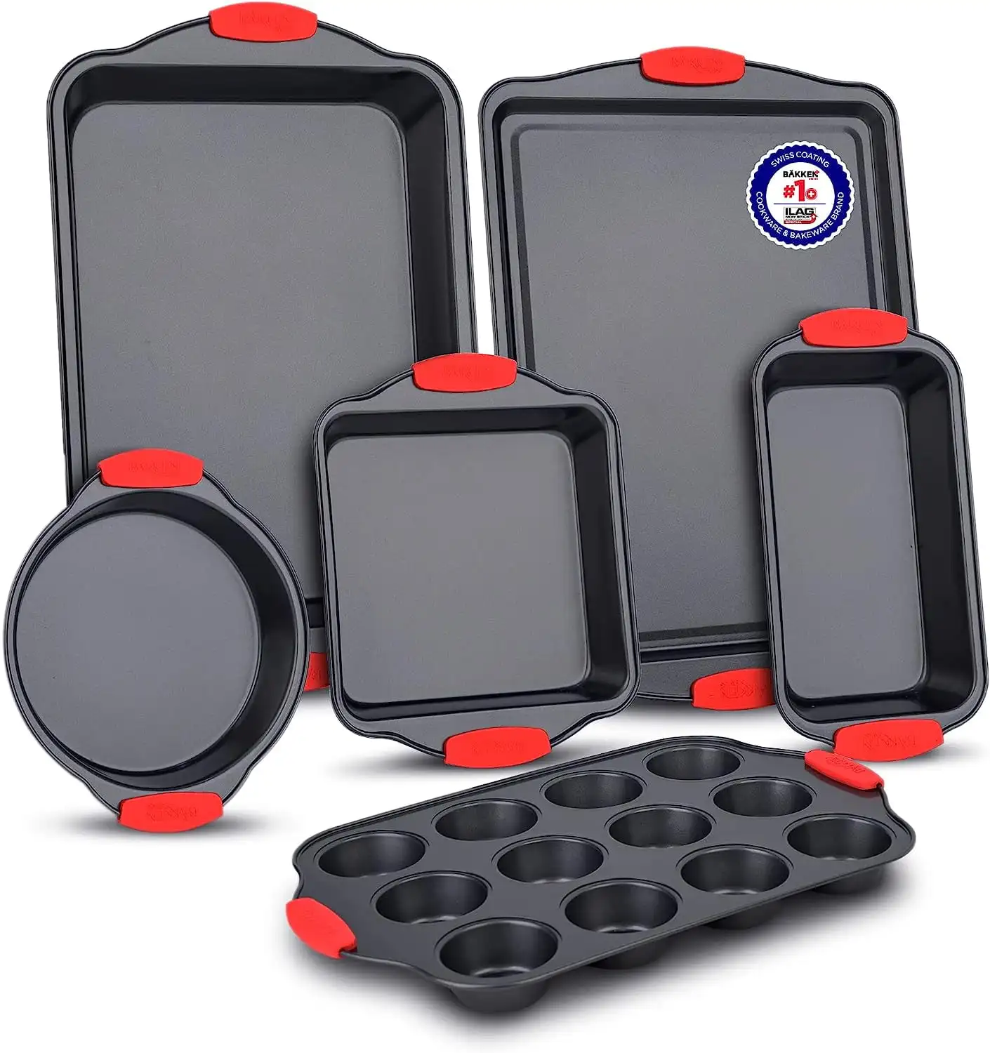 Baking Set – 6 Piece Kitchen Oven Bakeware Set – Deluxe Non-Stick Black Coating Inside and Outside
Baking Set – 6 Piece Kitchen Oven Bakeware Set – Deluxe Non-Stick Black Coating Inside and Outside