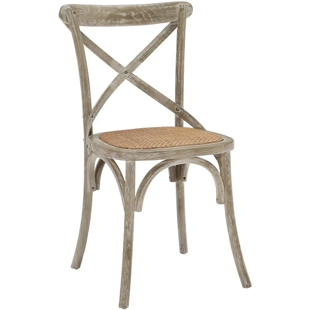 

Шестерня деревенский современный фермерский деревянный ротанговый обеденный стул в сером цвете свободные стулья для кухни комнаты мебель для дома