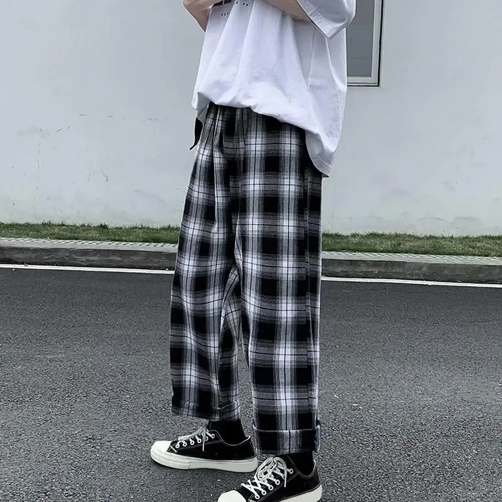 Checkered Plaid Men Pants Summer Winter Plaid Pants Casual Straight Trousers Men Harajuku Hip Hop Elastic Waist Wide Leg Pants
Checkered Plaid Men Pants Summer Winter Plaid Pants Casual Straight Trousers Men Harajuku Hip Hop Elastic Waist Wide Leg Pants