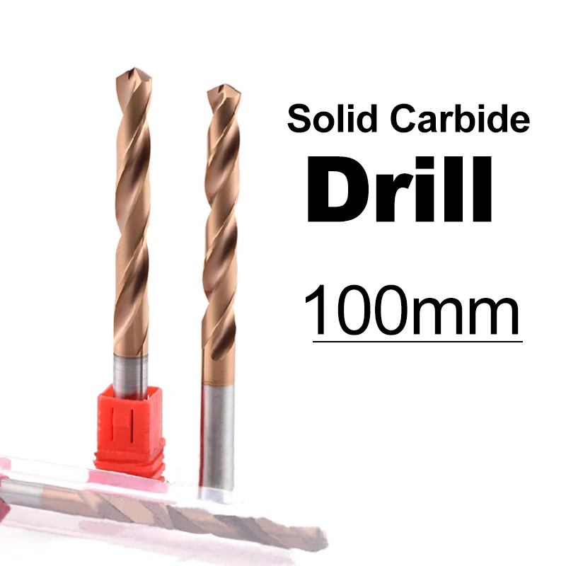 CNC Solid Carbide Drill 100mm Long Tungsten Steel Twist Drill Bit For Stainless Steel Cast Iron Alloy steel Carbon steel
CNC Solid Carbide Drill 100mm Long Tungsten Steel Twist Drill Bit For Stainless Steel Cast Iron Alloy steel Carbon steel