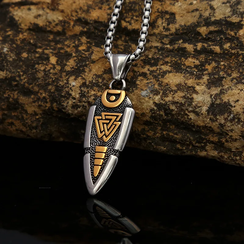 2024 New Fashion Stainless Steel Viking Spear Pendant Necklace Simple Fashion Biker Party Retro Jewelry Necklace Gift
2024 New Fashion Stainless Steel Viking Spear Pendant Necklace Simple Fashion Biker Party Retro Jewelry Necklace Gift