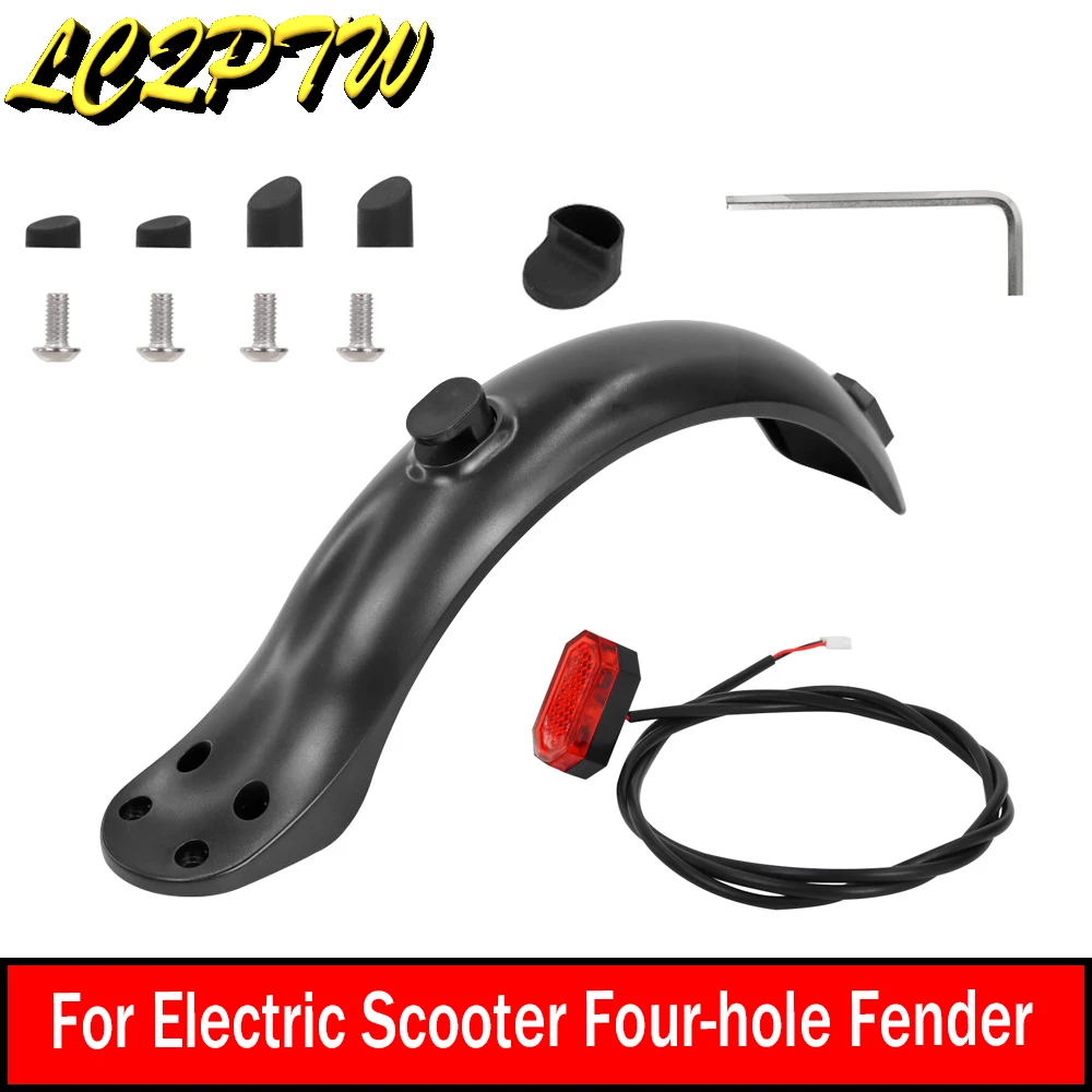 Крыло с четырьмя отверстиями, заднее брызговик, брызговик, крюк, задний фонарь, 4 винта из поликарбоната, резиновая крышка для электроскутера, детали
Крыло с четырьмя отверстиями, заднее брызговик, брызговик, крюк, задний фонарь, 4 винта из поликарбоната, резиновая крышка для электроскутера, детали