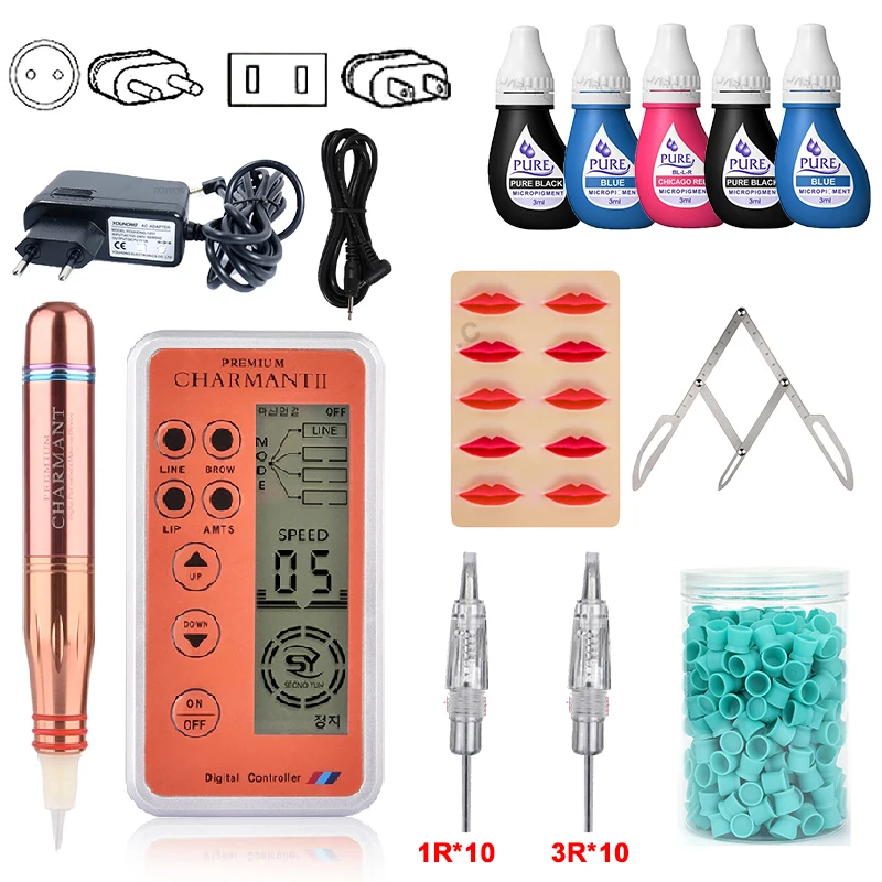 Professional Wireless Permanent Makeup Machine Pen Kit Tattoo Machine Set with Microblading Eyebrows Lips Supplies Tools MTS
Professional Wireless Permanent Makeup Machine Pen Kit Tattoo Machine Set with Microblading Eyebrows Lips Supplies Tools MTS