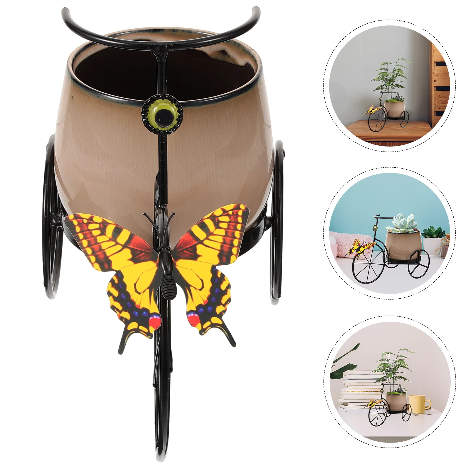Iron Tricycle Plant Stand Rustic Style Flower Pot Bike Planter Holder Desktop Decoration
Iron Tricycle Plant Stand Rustic Style Flower Pot Bike Planter Holder Desktop Decoration