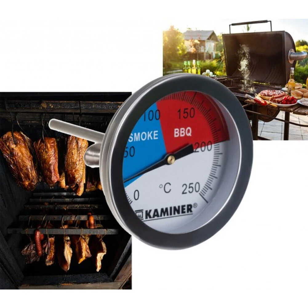 1pcs BBQ Grill Thermometer 7.5 cm 0°C to 250°C digit Analog smoke Gas grill smudge pot Installing cover Kitchen Cooking Tools
1pcs BBQ Grill Thermometer 7.5 cm 0°C to 250°C digit Analog smoke Gas grill smudge pot Installing cover Kitchen Cooking Tools