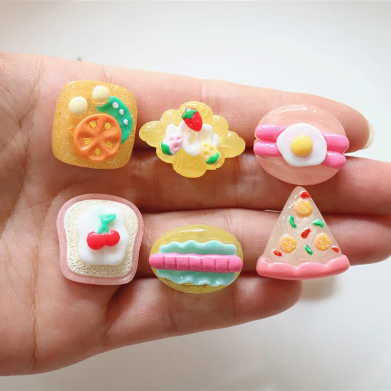 10Pcs New Cute kawaii Fake Food Flat Back Dessert Resin Charms Cabochons Scrapbooking DIY Jewelry Craft Decoration Accessories
10Pcs New Cute kawaii Fake Food Flat Back Dessert Resin Charms Cabochons Scrapbooking DIY Jewelry Craft Decoration Accessories