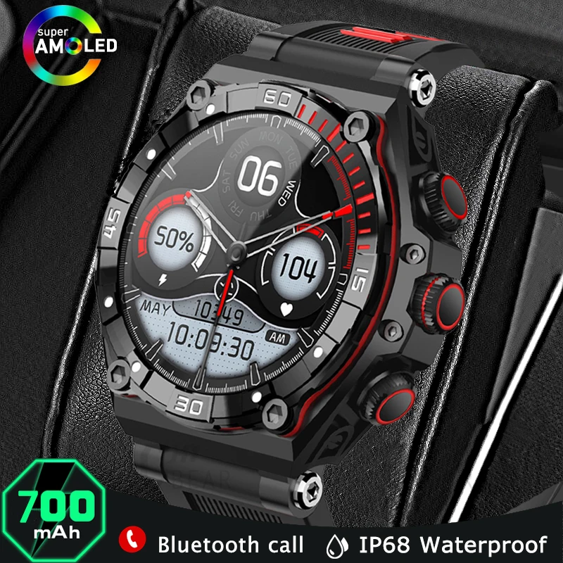 AMOLED Bluetooth Call Smart Watch Men 1.43inch 466*466 HD Resolution 700mah Large battery IP68 Waterproof Sport Smartwatch Man
AMOLED Bluetooth Call Smart Watch Men 1.43inch 466*466 HD Resolution 700mah Large battery IP68 Waterproof Sport Smartwatch Man