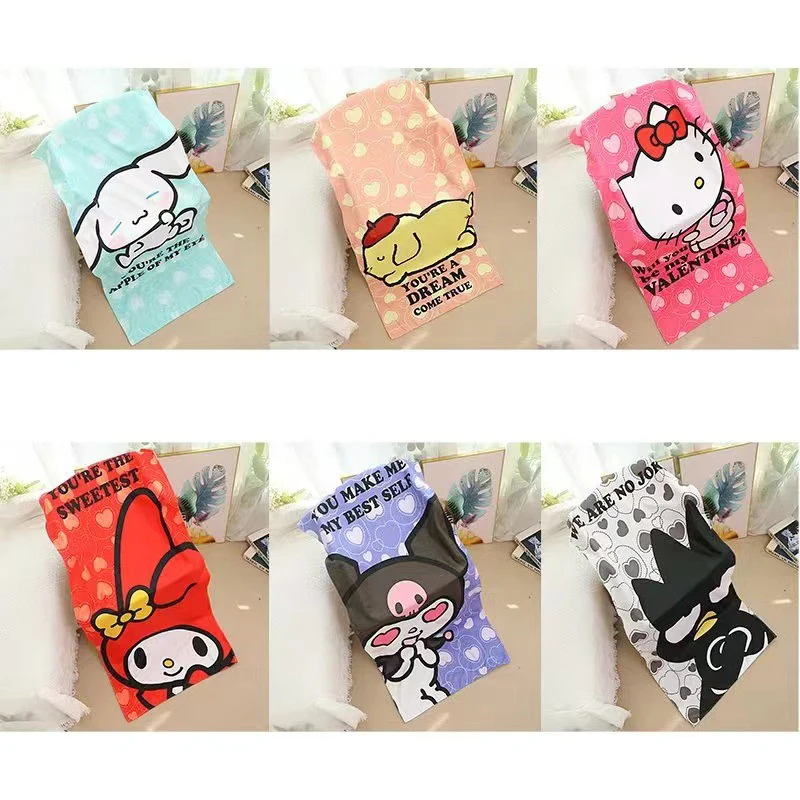 70X140Cm Sanrios Bath Towels Cute Kuromi Melody Hello Kitty Fast Drying Magic Bath Towel Beach Spa Bathrobes Lady Bath Towels
70X140Cm Sanrios Bath Towels Cute Kuromi Melody Hello Kitty Fast Drying Magic Bath Towel Beach Spa Bathrobes Lady Bath Towels