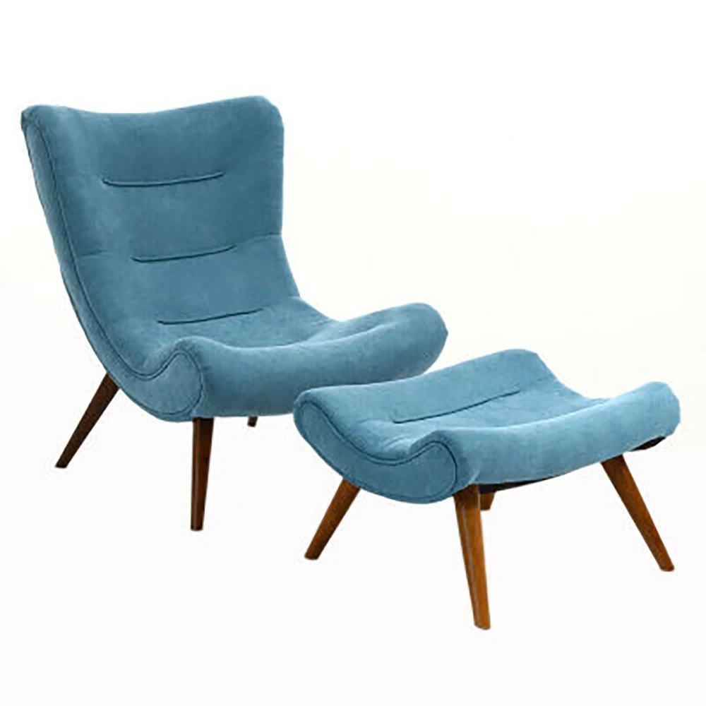 European modern style wooden sponge velvet leisure furniture with footrest light lounge diningchair for 100% perfection
European modern style wooden sponge velvet leisure furniture with footrest light lounge diningchair for 100% perfection