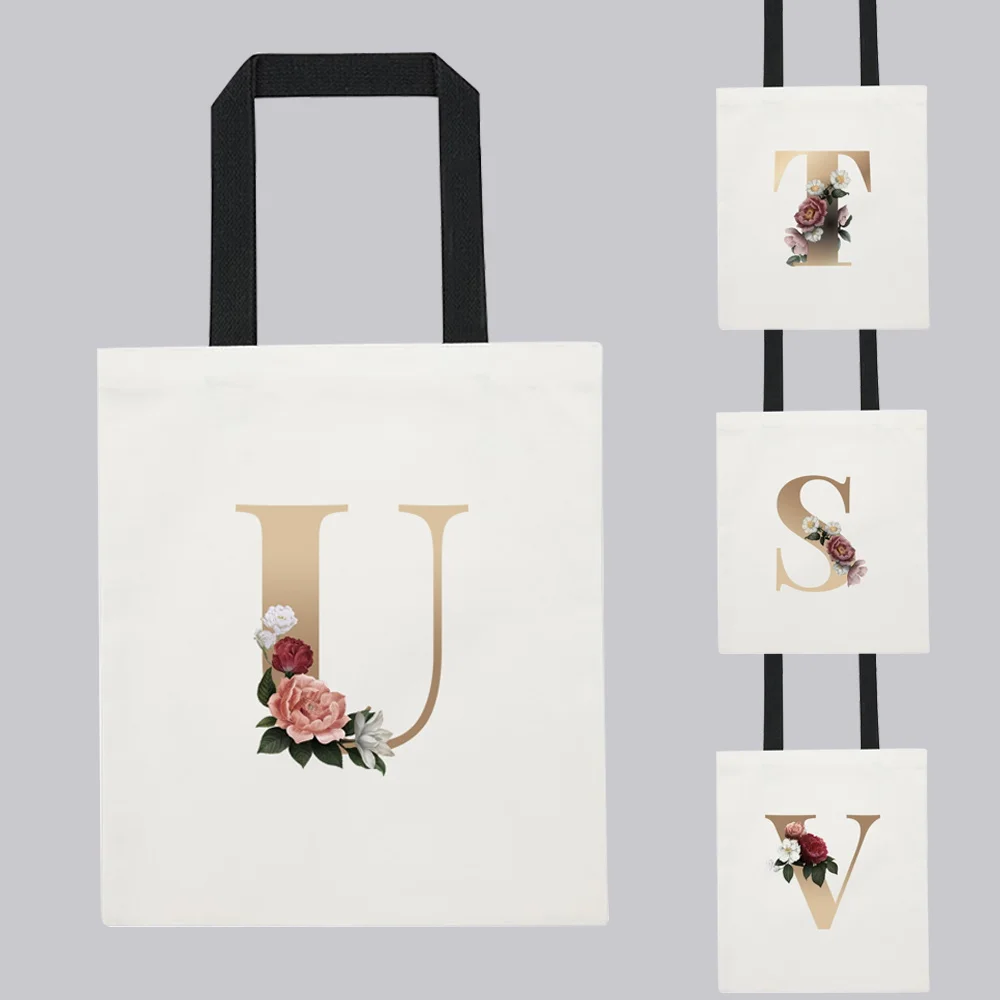 Fashion Women Canvas Shopping Bag Foldable Supermarket Handbag Aesthetic Personalized Gold Letter Ladies Reusable Eco Bags
Fashion Women Canvas Shopping Bag Foldable Supermarket Handbag Aesthetic Personalized Gold Letter Ladies Reusable Eco Bags