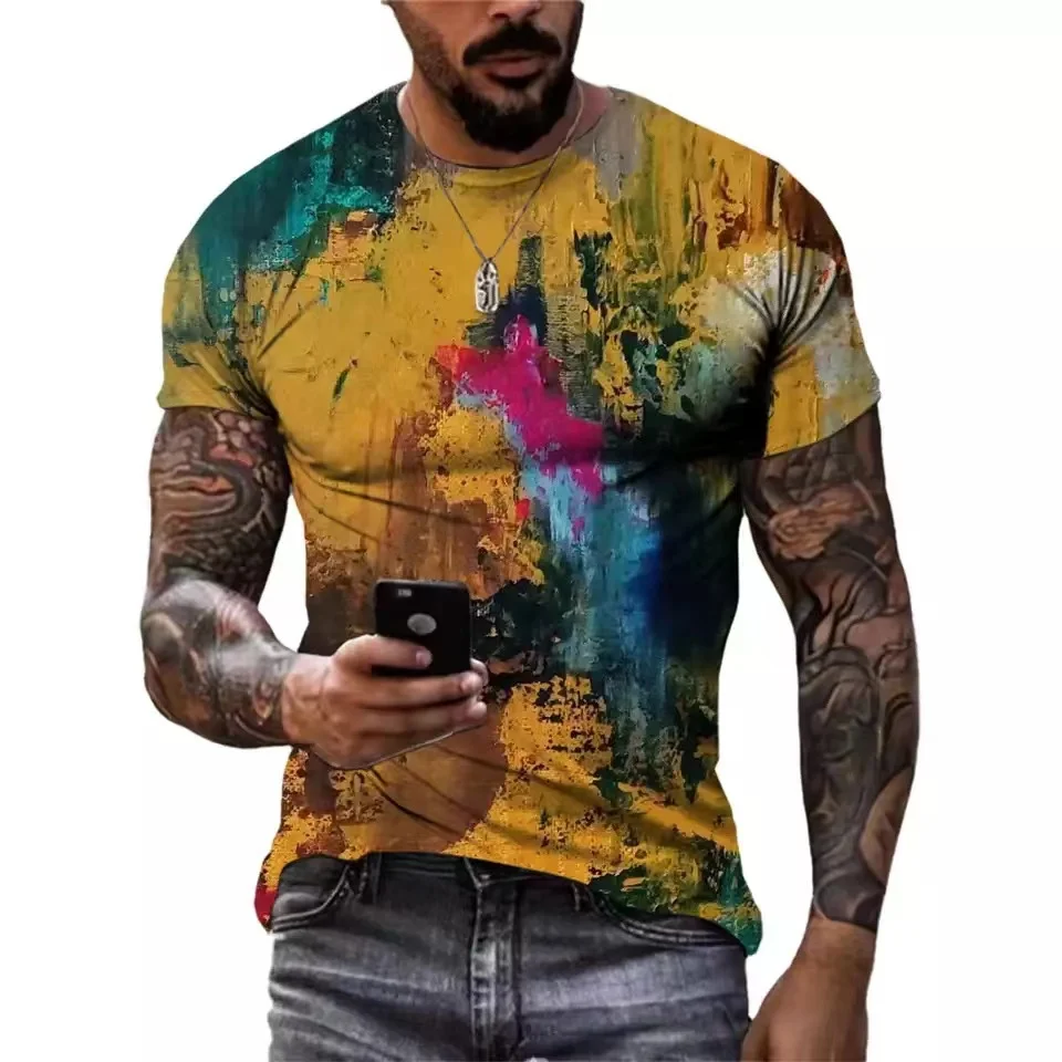 Summer Fashion Street Graffiti Art Men T-shirts Trend Casual Hip Hop harajuku Personality Funny 3D Print Short Sleeve Tees Tops
Summer Fashion Street Graffiti Art Men T-shirts Trend Casual Hip Hop harajuku Personality Funny 3D Print Short Sleeve Tees Tops