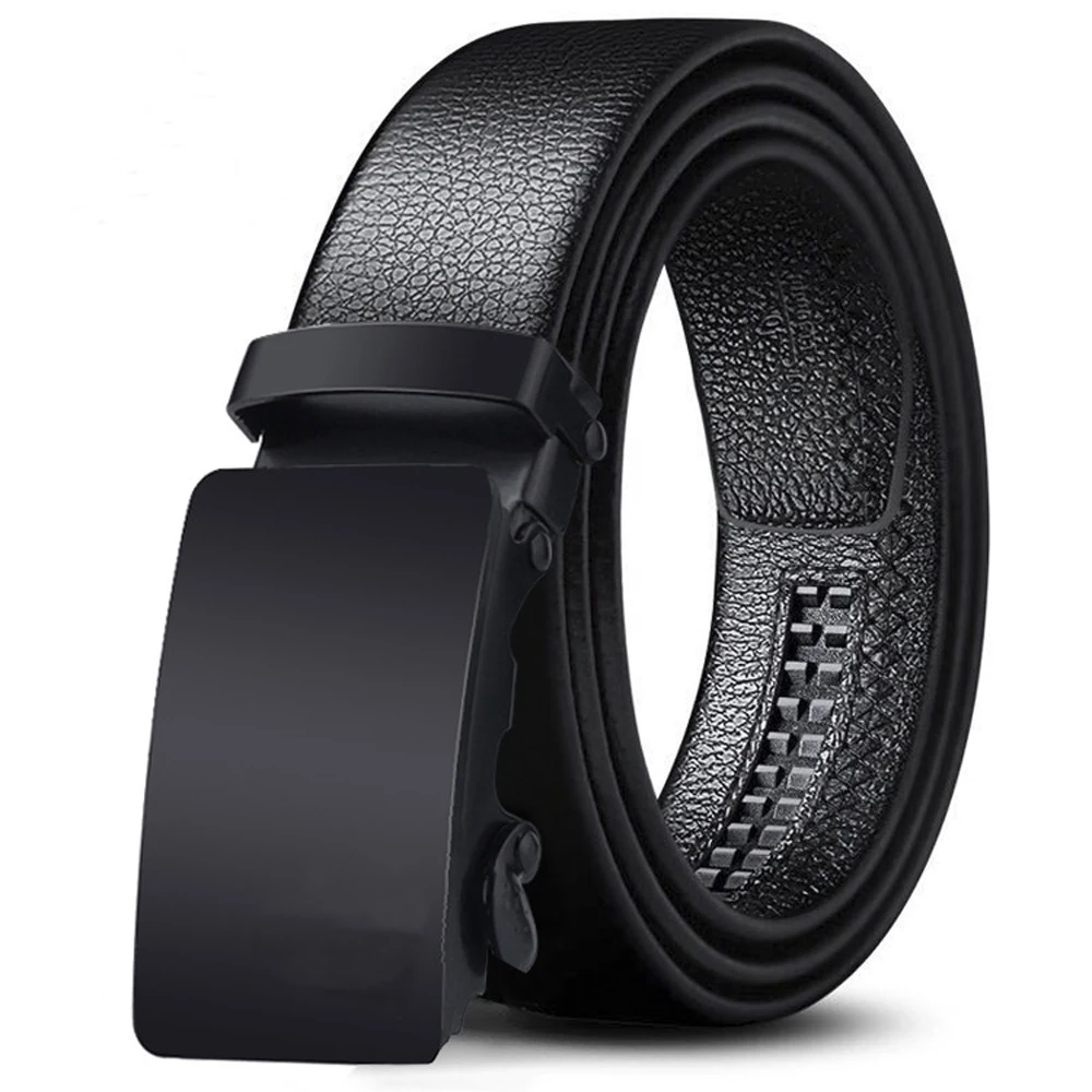 

Business Style Mens Belt Metal Luxury Brand Automatic Buckle Strap Male Black High Quality Girdle Belts Fashion Jeans Waistbands
