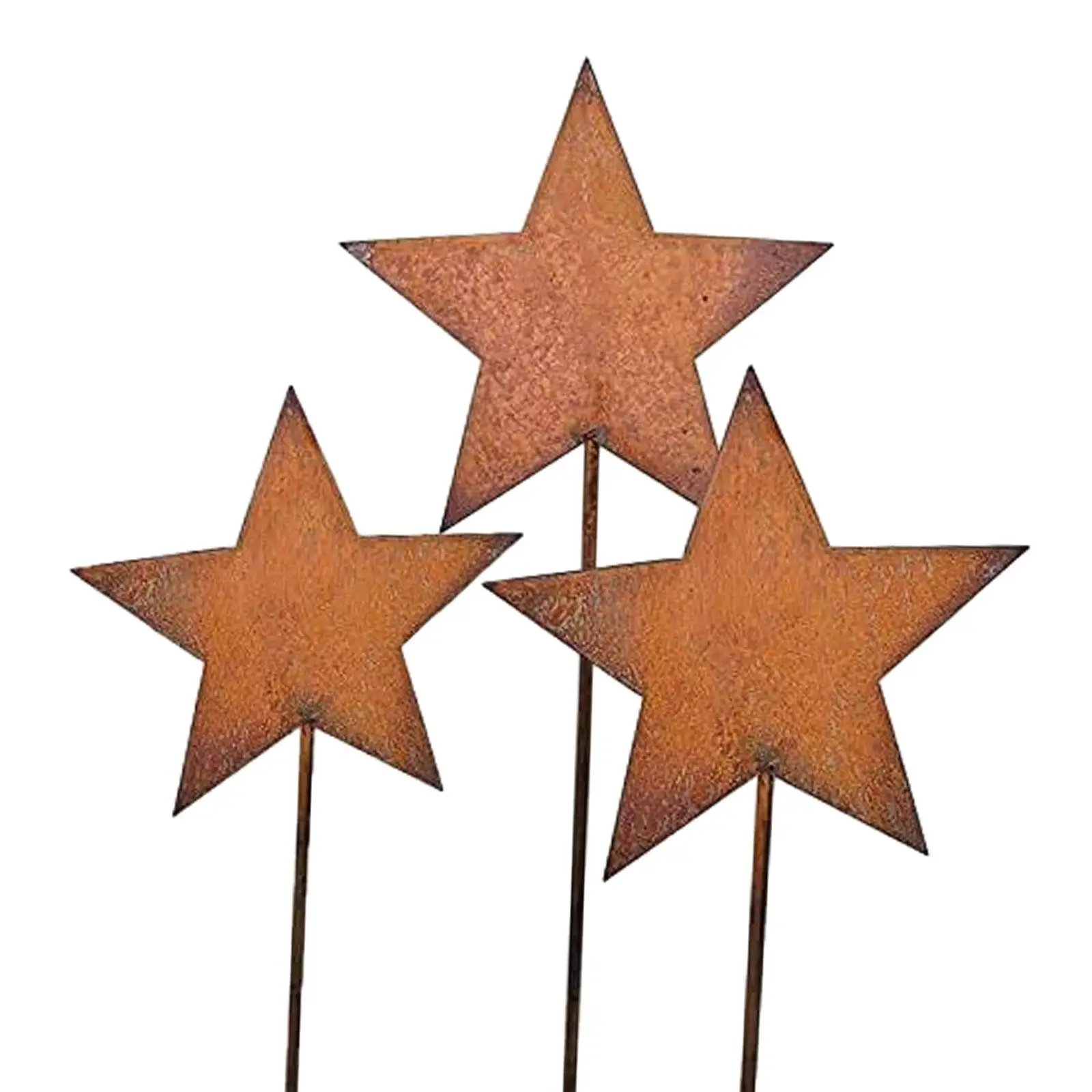 

3x Decorative Garden Stakes Star Easy to Install Ornaments Garden Decor Yard Decorations for Outside Lawn Patio Home Decor