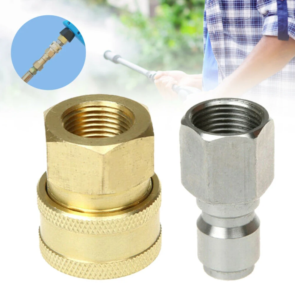 High Pressure Washer Quick Release G3/8 Male/Female Fitting Coupling Probe Connector Garden Power Tool Accessories
High Pressure Washer Quick Release G3/8 Male/Female Fitting Coupling Probe Connector Garden Power Tool Accessories