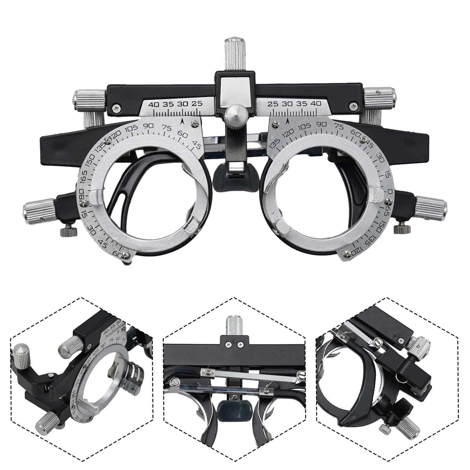 Practical Trial Frame Trial Frame Lightweight Metal Or Plastic Adjustable PD Adjustment Range 15.50*6.00*3.50cm
Practical Trial Frame Trial Frame Lightweight Metal Or Plastic Adjustable PD Adjustment Range 15.50*6.00*3.50cm