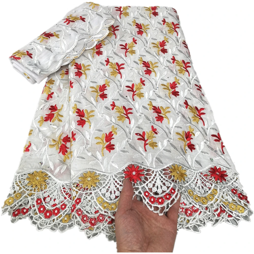 Кружевная ткань Swiss Voile с шарфом из тюля, хлопчатобумажная ткань с вышивкой, высокое качество, 5 + 2 ярда, новинка 2022 г.
Кружевная ткань Swiss Voile с шарфом из тюля, хлопчатобумажная ткань с вышивкой, высокое качество, 5 + 2 ярда, новинка 2022 г.