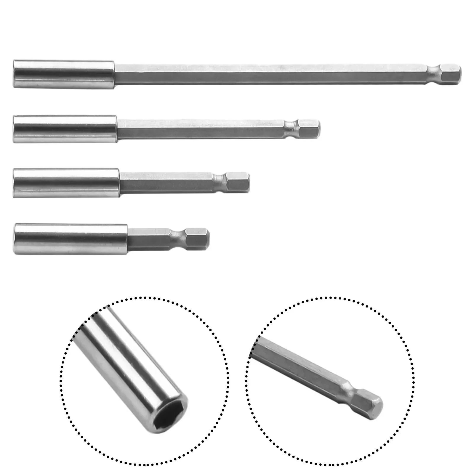4pcs 60/75/100/150mm Screw Bits Extension Rods Quick Change Bits 1/4 Inch Shank Screwdriver Tip Holder For Electric Drill
4pcs 60/75/100/150mm Screw Bits Extension Rods Quick Change Bits 1/4 Inch Shank Screwdriver Tip Holder For Electric Drill