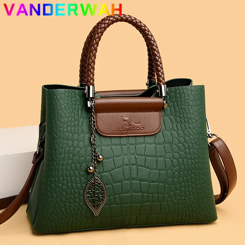 High-quality Soft Leather 3 Layers Alligator Shoulder Crossbody Bag for Women 2024 Luxury Female Tote Messenger Bag Designer Sac
High-quality Soft Leather 3 Layers Alligator Shoulder Crossbody Bag for Women 2024 Luxury Female Tote Messenger Bag Designer Sac