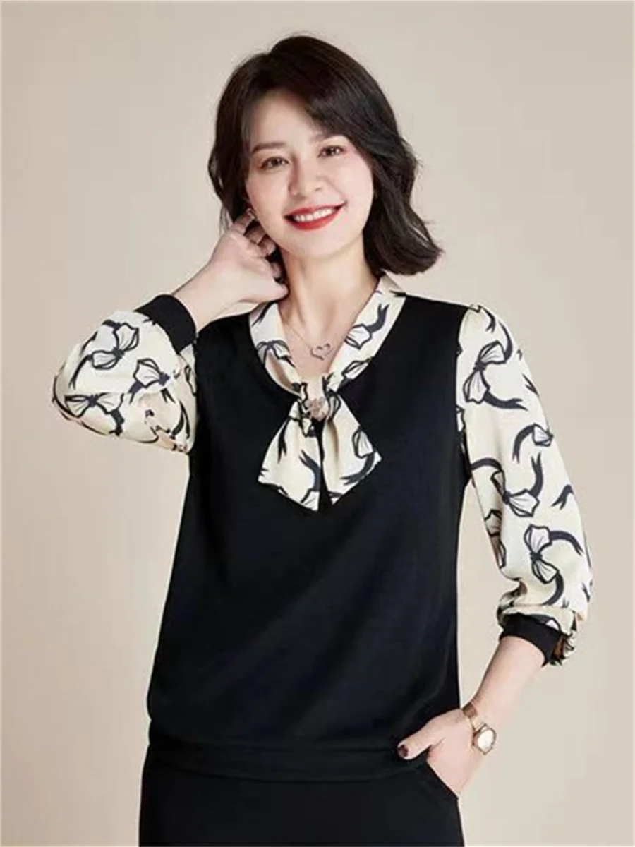 5XL Women Spring Summer Blouses Shirts Lady Fashion Casual Short Sleeve Bow Tiek Collar Printing Blusas Tops TT2406
5XL Women Spring Summer Blouses Shirts Lady Fashion Casual Short Sleeve Bow Tiek Collar Printing Blusas Tops TT2406