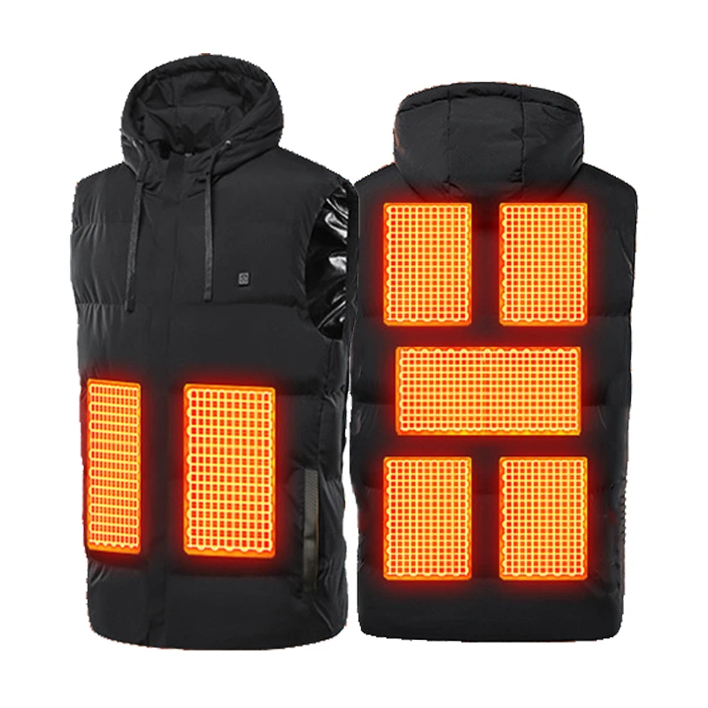 7 Areas Heated Vest Hooded Men Dual Control Winter Smart Heating Vest Cotton Women Electrical USB Heated Jackets Sleeveless
7 Areas Heated Vest Hooded Men Dual Control Winter Smart Heating Vest Cotton Women Electrical USB Heated Jackets Sleeveless