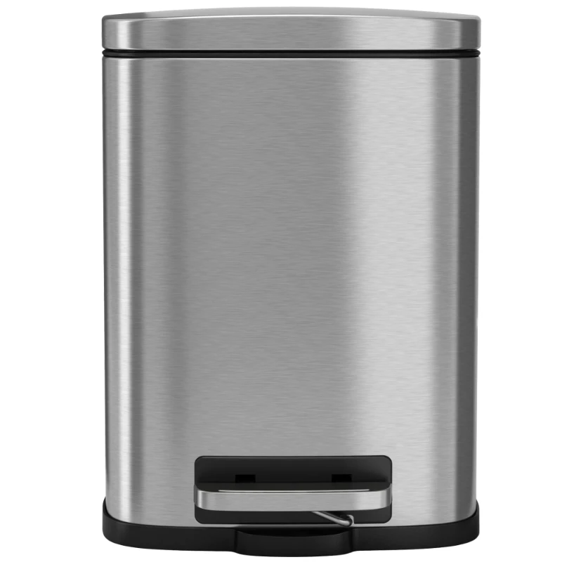 Liter Stainless Steel Pedal Trash Can with Inner Bucket, 11.8" (H) x 8.5" (L) x 7.3" (W)
Liter Stainless Steel Pedal Trash Can with Inner Bucket, 11.8" (H) x 8.5" (L) x 7.3" (W)