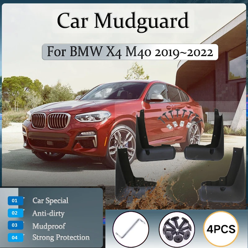 Car Mudguard For BMW X4 M40 2019 2020 2021 2022 Antifreeze Fender Splash Guard Anti-splash Mudflas Exterior Set Auto Accessories
Car Mudguard For BMW X4 M40 2019 2020 2021 2022 Antifreeze Fender Splash Guard Anti-splash Mudflas Exterior Set Auto Accessories