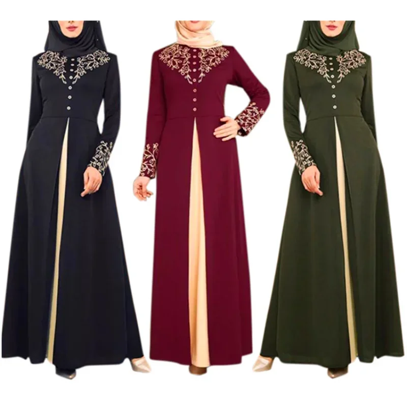 TPJB New Elegant Printed Muslim Women Dresses Abayas Robe Patchwork with Button Party Ladies Dubai Turkish Clothing Female New
TPJB New Elegant Printed Muslim Women Dresses Abayas Robe Patchwork with Button Party Ladies Dubai Turkish Clothing Female New