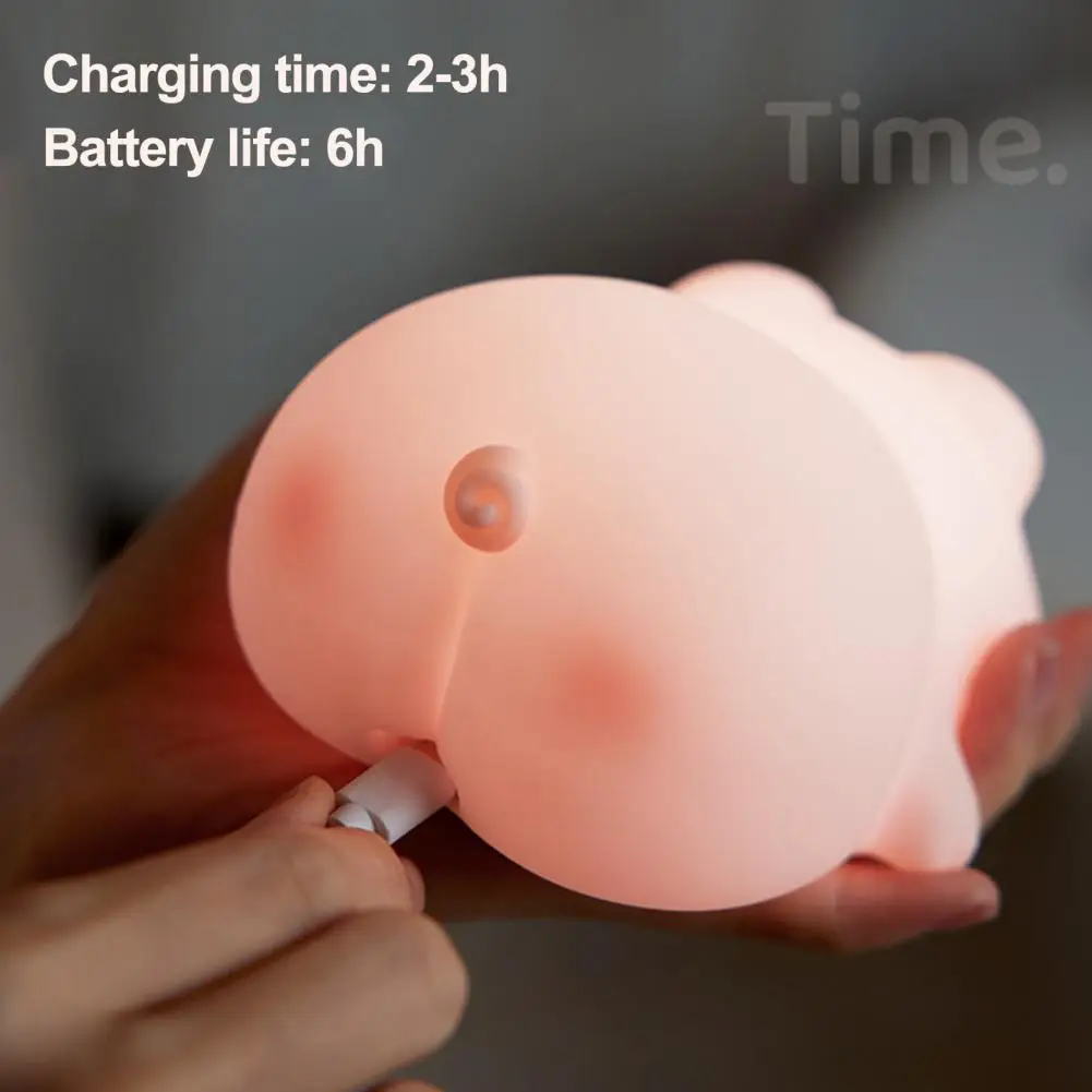 Fast Sleep Baby Night Lamp Cute Silicone Piggy Night Light with 3 Level Dimmable Touch Lamp for Kids Rechargeable Bedside Baby
Fast Sleep Baby Night Lamp Cute Silicone Piggy Night Light with 3 Level Dimmable Touch Lamp for Kids Rechargeable Bedside Baby