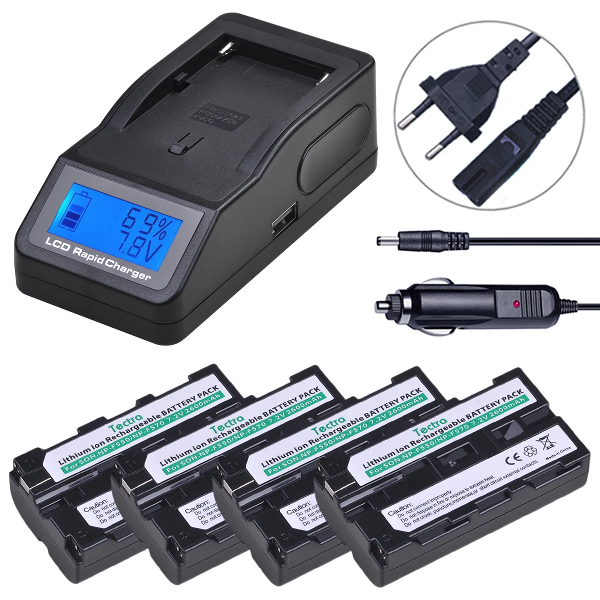 Аккумулятор для камеры Tectra 2600 мАч NP-F550 NP-F570 + светодиодное зарядное устройство для Sony NP-F770 NP-F750 NP-F960 для YONGNUO LED Video CCD-RV100
Аккумулятор для камеры Tectra 2600 мАч NP-F550 NP-F570 + светодиодное зарядное устройство для Sony NP-F770 NP-F750 NP-F960 для YONGNUO LED Video CCD-RV100